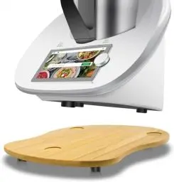 Produktbild: Gleitbrett für Thermomix TM6 TM5, Bambus Schnelles Bewegen Gleitbrett für Thermomix Vorwerk Küchenmaschine TM6 Zubehör, Rollbrett für Thermomix TM6 TM5 Unterlage Brett Rollbrett