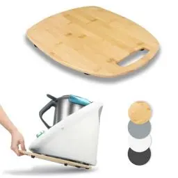 Produktbild: Gleitbrett für Thermomix TM6 TM5, Bambus Unterlage Brett Leichtes Gleiten Thermomix Vorwerk Küchenmaschine Zubehör