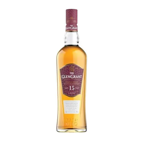 Produktbild: Glen Grant 15 Jahre Single Malt Scotch Whisky | Reifer, hochwertiger Whisky aus Schottland | in Ex-Bourbon-Fässern gereift | in Geschenk-Karton | 50% Vol. | 1 x 0,7 l