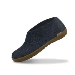 Produktbild: Glerups Filz Hausschuhe Herren und Damen (Größe 45) | Komfortabler Hausschuh mit Natürlicher Gummisohle | Herren & Damen Slipper Geschlossen | Comfortable Slippers Women & Men