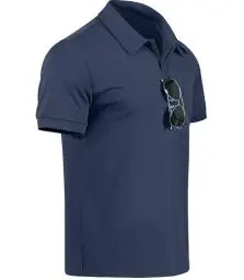 Produktbild: GLESTORE Poloshirt Herren Golf Kurzarm Poloshirts für Männer Polohemd Sport Polo Shirt Marineblau XXL