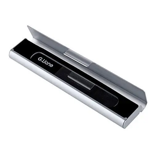 Produktbild: G.Liane Nagel Buffer Polierfeile Nano Glas Nagel Polierer Aluminium Etui-Maniküre&Pediküre Für Natürliche Nägel Ohne Nagellack – Nagelpflege Für Frauen Männer Kinde (Clear)