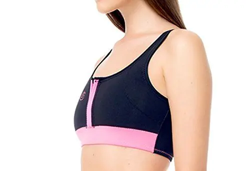 Produktbild: GlideSoul Damen 0, 5 mm Bauchfreies Oberteil, Schwarz/Pink, XXS