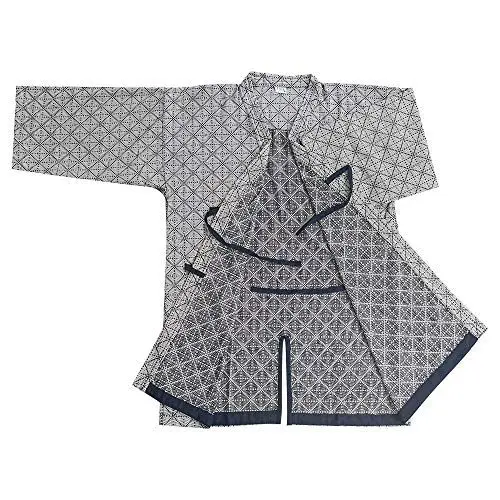 Produktbild: G-LIKE Herren Kendo Kampfkunst Uniform - Traditionelle Japanische Kampfkunst Kendogi Aikido Karate Ninja Training Kleidung Keikogi Karos Oberhemd Jacke für Männer Frauen - Baumwolle (Beige, XXL)