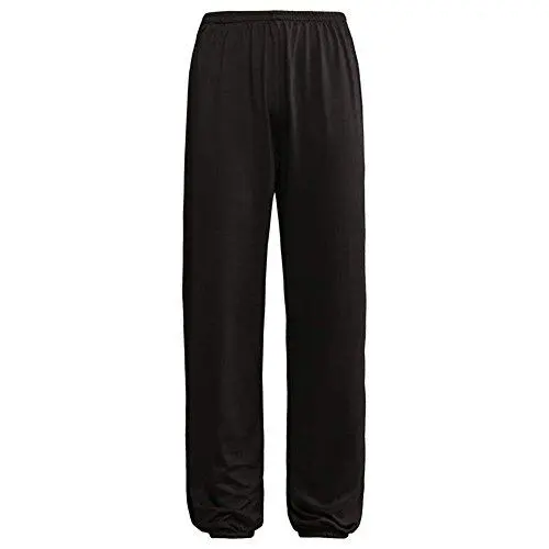Produktbild: G-LIKE Kung Fu Training Hosen - Chinesische Kampfkunst Tai Chi Kung Fu Wing Chun Shaolin Yoga Knickerbocker Graziöse Lockere Weite Beine Trainingshosen Bloomers Unisex für Männer Frauen (Schwarz, M)