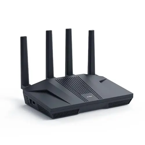 Produktbild: GL.iNet GL-MT6000(Flint 2) WiFi 6 Router | Gaming-WLAN-Router | 2 x 2,5G Multi-Gig-Port + 4 x 1G Ethernet-Ports | Massengerätekonnektivität | Schnelles OpenVpn & WireGuard | 802.11ax