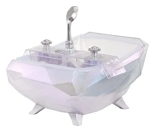 Produktbild: Glitter Babyz MGA Sprudelbadewanne mit Farbwechsel - Inklusive echtem Duschkopf, äußerer und innerer Wanne und Armaturen - Sprudelt, leicht zu reinigen - Für Kinder ab 3 Jahren