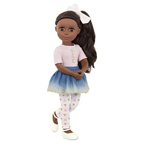 Produktbild: Glitter Girls Puppe Keltie – Bewegliche 36cm Puppe mit Kleidung, Zubehör und langen Haaren zum Frisieren - Spielzeug ab 3 Jahren (7 Teile)