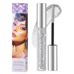 Produktbild: Glitter Mascara Wimpern Färben Glitter Farbige Mascara für Wimpern Farbige Wimperntusche Bunte Funkelnde Silber für Party, Hochzeit,Musikfestival