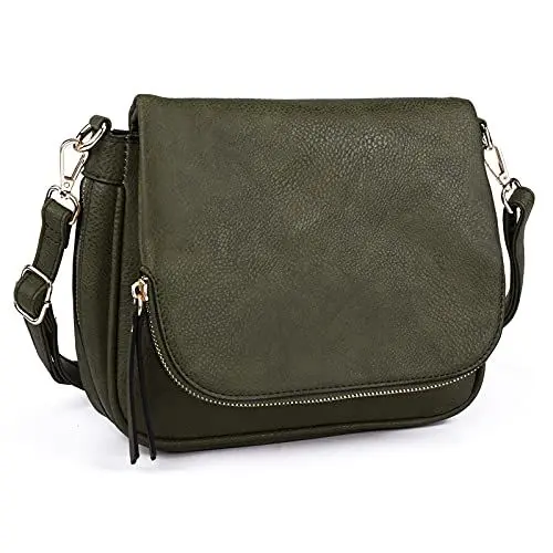 Produktbild: GLITZALL Crossbody-Taschen für Damen, kleine Umhängetaschen und Schulter-Handtaschen mit mehreren Taschen, PU-Leder, Grün, Small