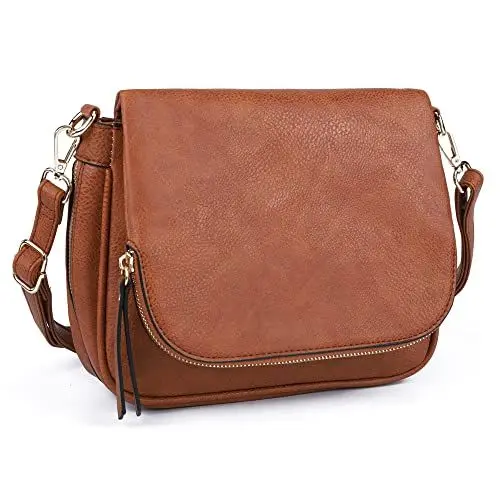Produktbild: GLITZALL Kleine Crossbody-Tasche für Damen, PU-Leder, über die Schulter, börsen und Klappe, Cross-Body-Handtaschen mit mehreren Taschen
