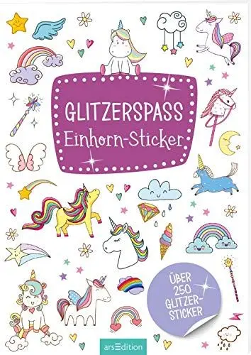 Produktbild: Glitzerspaß Einhorn-Sticker