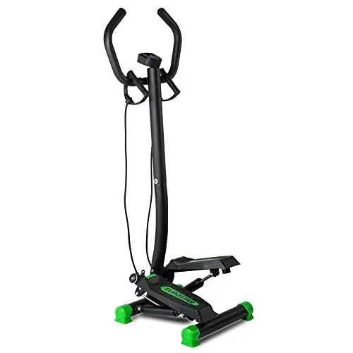 Produktbild: GLOBAL RELAX® | EKA Stepper Twist Step-Maschine mit Lenker | Für Bewegung & Heimtraining | Multifunktionaler Twister | Steuerungsbildschirm | Mehrere Ebenen | Verstellbarer Lenker