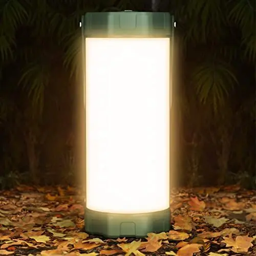 Produktbild: Glocusent Campinglampe & Zeltlampe, 106 LED Akkulampe mit 1200 Lumen, 5 Helligkeitsstufen, 3 Modi + SOS, 80h Laufzeit, IP68 Wasserdicht – Camping Lampe für Outdoor, Blackout, Hurrikan, Wandern