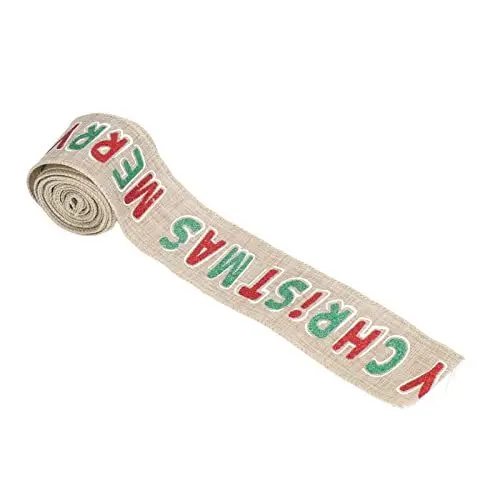 Produktbild: Glomora Weihnachtsband, 5,4 Yards, süßes Weihnachtsmuster, DIY-Band für Geschenkverpackungen, Basteln, Schleifenherstellung, Weihnachtshochzeit, Party-Dekoration (B)