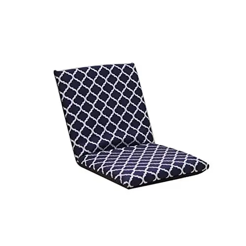 Produktbild: Glomora faltbares Einzelsofa, bequem, frei atmen, mehrere Winkel, 6 Stufen verstellbar, Einzelsofa für Balkonfenster (BD#1 Blumengitter)