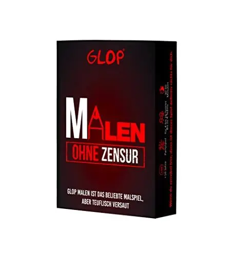 Produktbild: Glop Malen Spiele für Erwachsene – Lustiges Kartenspiel & Brettspiele für Feiern und Treffen – Originelle Party- und Gemeinschaftsspiele – Perfekte Geschenkidee für gesellige Abende & Runden