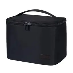 Produktbild: Gloppie Isolierte Lunchtasche Kühltasche für Männer Frauen Erwachsene, 7,5L Mittagessen Tasche Thermotasche Isoliertasche für Arbeit, Picknick, Strand, Modisches Schwarz