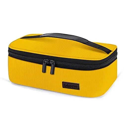 Produktbild: Gloppie Lunch-Tasche Klein Kühltasche Isoliertasche Tragbar für Frauen Männer und Kinder, Schule und Unterwegs, Gelb