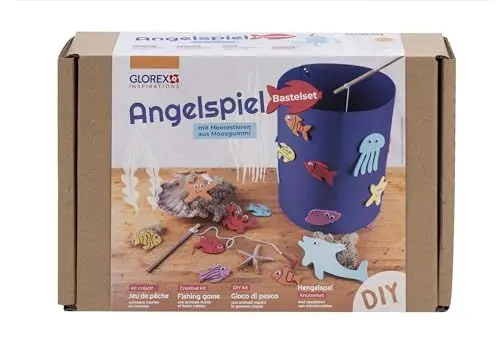 Produktbild: Glorex 62245033 - Angelspiel Bastelset, mit Meerestieren aus Moosgummi, Spiel und Spaß beim Magnetfischen