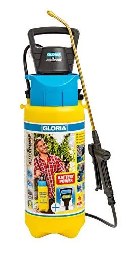 Produktbild: GLORIA Drucksprüher AutoPump Set | Gartenspritze | 5 L Füllinhalt | Sprühgerät mit Batterie-/Akku-Betrieb | Kein mühevolles Pumpen | Automatischer Druckaufbau | Konstantes Sprühbild