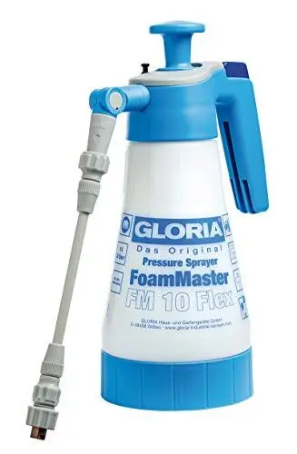Produktbild: GLORIA FoamMaster FM 10 FLEX | Schaumsprüher | 1 L Foamer | Austauschbare Schaumpatronen | Drucksprüher zur Autoreinigung