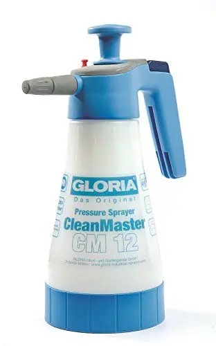 Produktbild: Gloria Drucksprüher CleanMaster cm 12 | 1,25 L Füllinhalt | Sprüher Für Säuren, Laugen, Reinigungsmittel Und Sanitärreiniger Mit PH 2-12 | Inkl. 0,5 M Verlängerungslanze