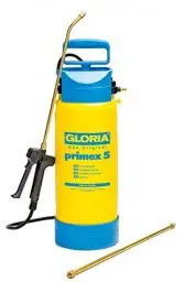 Produktbild: GLORIA Primex 5 – 5L Drucksprühgerät für Pflanzen & Garten, leistungsstarke Kunststoffpumpe, Messing-Spritzrohr & verstellbare Düse, ideal für Pflanzenpflege & Pflanzenschutz im Garten