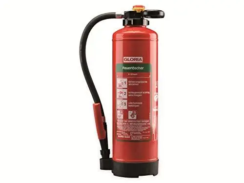 Produktbild: Gloria - SKE 6 PRO – Schaum Feuerlöscher - fluorfrei - 6 Liter – Für die Brandklassen A, B – inkl. Wandhalterung – inkl. Prüfplakette