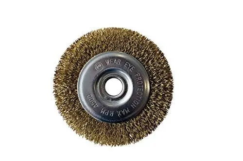 Produktbild: GLORIA Fugenbürste aus Stahldraht – Original Ersatzbürste für MultiBrush & WeedBrush | Drahtbürste zur Fugenreinigung & Unkrautentfernung | Kompatibel mit Gloria Fugenreiniger elektrisch | Ø 11 cm