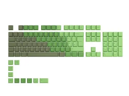 Produktbild: Glorious Gaming 115x GPBT-Keycaps - Cherry-Profil, äußerst widerstandsfähiger PBT-Kunststoff, optisch EIN Blickfang, überragende Akustik, Originalschrift, Deutsch Layout - Olive