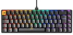 Produktbild: GLORIOUS Gaming GMMK 2 Compact (65%) – Mechanisches Gaming-Keyboard, Aluminiumrahmen, anpassbar, Doubleshot-Kappen, Fox Schalter, tastenweise RGB, Deutsch QWERTZ Layout - Schwarz