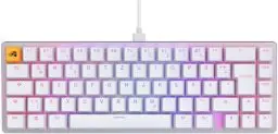 Produktbild: Glorious Gaming GMMK 2 Compact (65%) – Mechanisches Gaming-Keyboard, Aluminiumrahmen, anpassbar, Doubleshot-Kappen, Fox Schalter, tastenweise RGB, Deutsch QWERTZ Layout - Weiß
