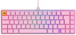 Produktbild: GLORIOUS Gaming GMMK 2 Compact (65%) – Mechanisches Gaming-Keyboard, Aluminiumrahmen, anpassbar, Doubleshot-Kappen, Fox Schalter, tastenweise RGB, Deutsch QWERTZ Layout - Rosa