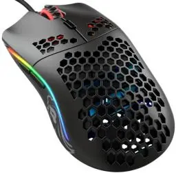 Produktbild: Glorious Gaming Model O- (Minus) Compact Wired Gaming Mouse – Im superleichten Wabendesign mit 58 g, RGB-Beleuchtung, Pixart 3360 Sensor, Omron-Schalter, beidhändig – Mattschwarz