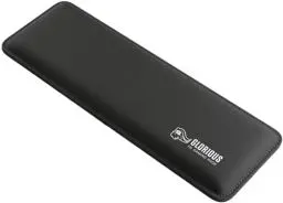 Produktbild: Glorious Gaming Padded Keyboard Wrist Rest (Kompakt, 17 mm stark) - Gesteppte Ränder, Glatte Stoffoberfläche, rutschfeste Gummibasis, mittlere Festigkeit, 300 x 100 x 17 mm - Schwarz
