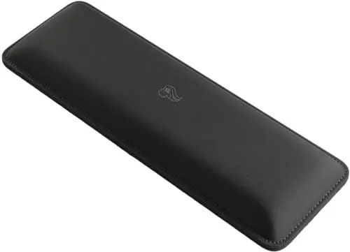 Produktbild: Glorious Gaming Padded Keyboard Wrist Rest (Kompakt, 25 mm stark) - gesteppte Ränder, glatte Stoffoberfläche, rutschfeste Gummibasis, mittlere Festigkeit, 300 x 100 x 25 mm - Black-Stealth