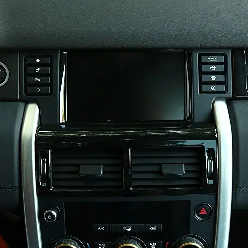 Produktbild: Gloss Black ABS Chrome Klimaanlage Vent Rahmen Trim für Discovery Sport 2015-2018 Zubehör