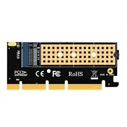 Produktbild: GLOTRENDS PA05 M.2 NVMe zu PCIe 4.0 X4 Adapter, ohne Halterung für Kompaktgehäuse oder 2U hohe Gehäuse, für 2280/2260/2242/2230 M.2 NVMe SSD