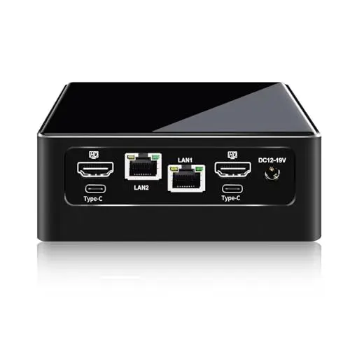 Produktbild: Glovary Mini PC Core i5 1235U (10C12T, up to 4.4GHz), Büro Desktop Computer, Dual i226V 2.5GbE LAN, DDR5 16GB RAM 512GB NVMe SSD (PCIe4.0 x 4), Windows 11 Pro, WiFi6, BT5.2