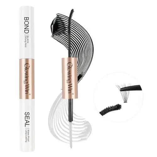 Produktbild: Glowing Win Wimpernkleber 2 in 1 Bond and Seal Lash Glue für Cluster Wimpernverlängerung Wimpern Kleber Eyelash Extension Glue Wasserdicht