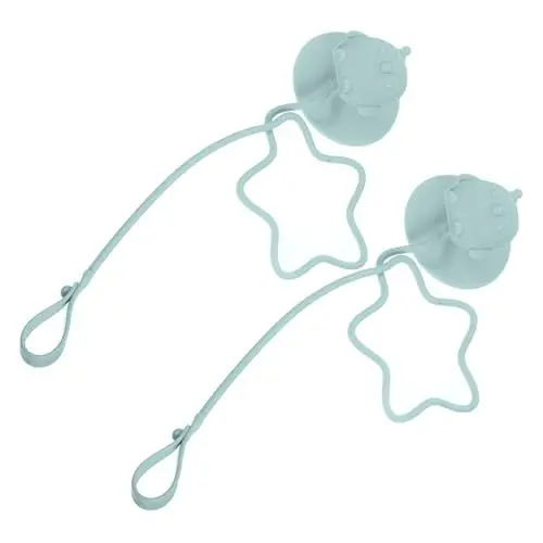 Produktbild: GLSTOY Kinderlöffel Baby Besteckset 1 Paar Löffel Und Anti Ketten Gabelhaltergurt Kleinkindutensilienhaltergurt Praktischer Löffelhaltergurt Für Kleinkinder Hochstuhlzubehör Wiederverwendbarer