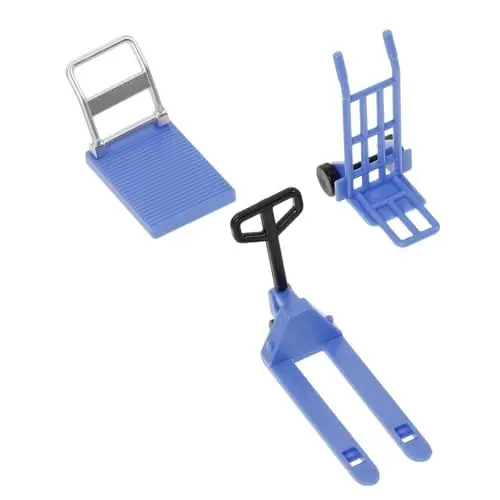 Produktbild: GLSTOY Mini-modell-ornamente Gabelstapler Mikro-landschaftsmodell Dekowagen Gabelstaplermodell Miniaturhaus Mini-hausdekor Plattformwagen
