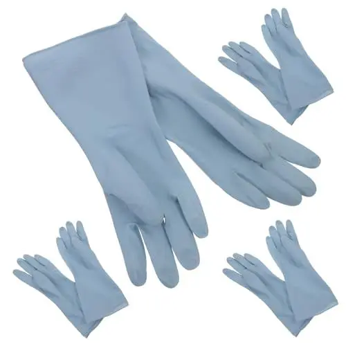 Produktbild: GLSTOY 4 Paar Wiederverwendbare Gummihandschuhe Für Küche Und Haushalt Putzhandschuhe Mit Wasserdichtem Schutz Für Reinigung Und Spülen