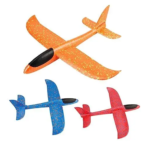 Produktbild: GLSTOY Flugzeugmodellhandbuch Für Wirbelndes Wurfspielzeug Orange Für Interaktive Outdoor Und Indoor Spiele Ideal Für Garten Und Parkabenteuer Fördert Die Motorischen