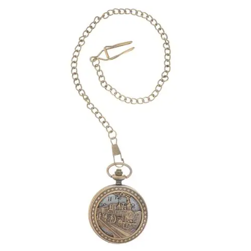 Produktbild: GLSTOY Quarz-Taschenuhr mit Halskette Retro-Truck-Art leicht für Männer und Frauen elegant kompakt