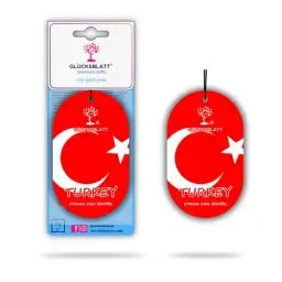 Produktbild: GLÜCKSBLATT premium Autoparfüm Duft Flag Türkei