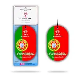 Produktbild: GLÜCKSBLATT premium Autoparfüm Duft Flagge PORTUGAL