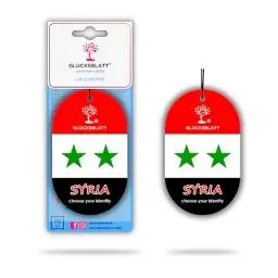 Produktbild: GLÜCKSBLATT premium Autoparfüm Duft Flagge SYRIEN