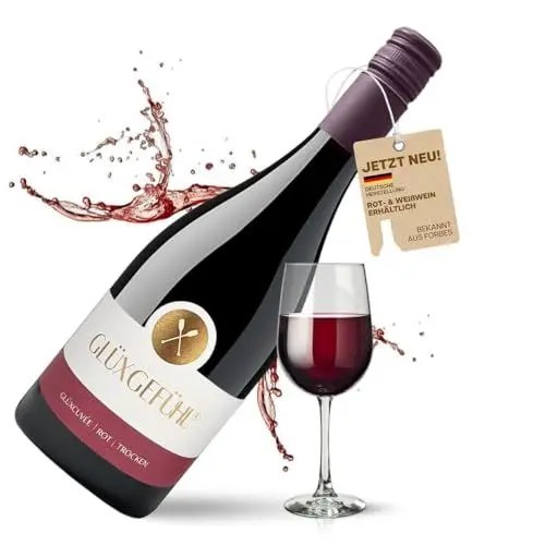 Produktbild: GlüxGefühl Rotwein Trocken Cuvée - Deutscher Wein aus Bad-Sobernheim - Cuvée Red Wine - Hochwertiger & Authentischer Rotwein - Geschenke für Weinliebhaber - Wein Geschenk (1 x 0,75L)